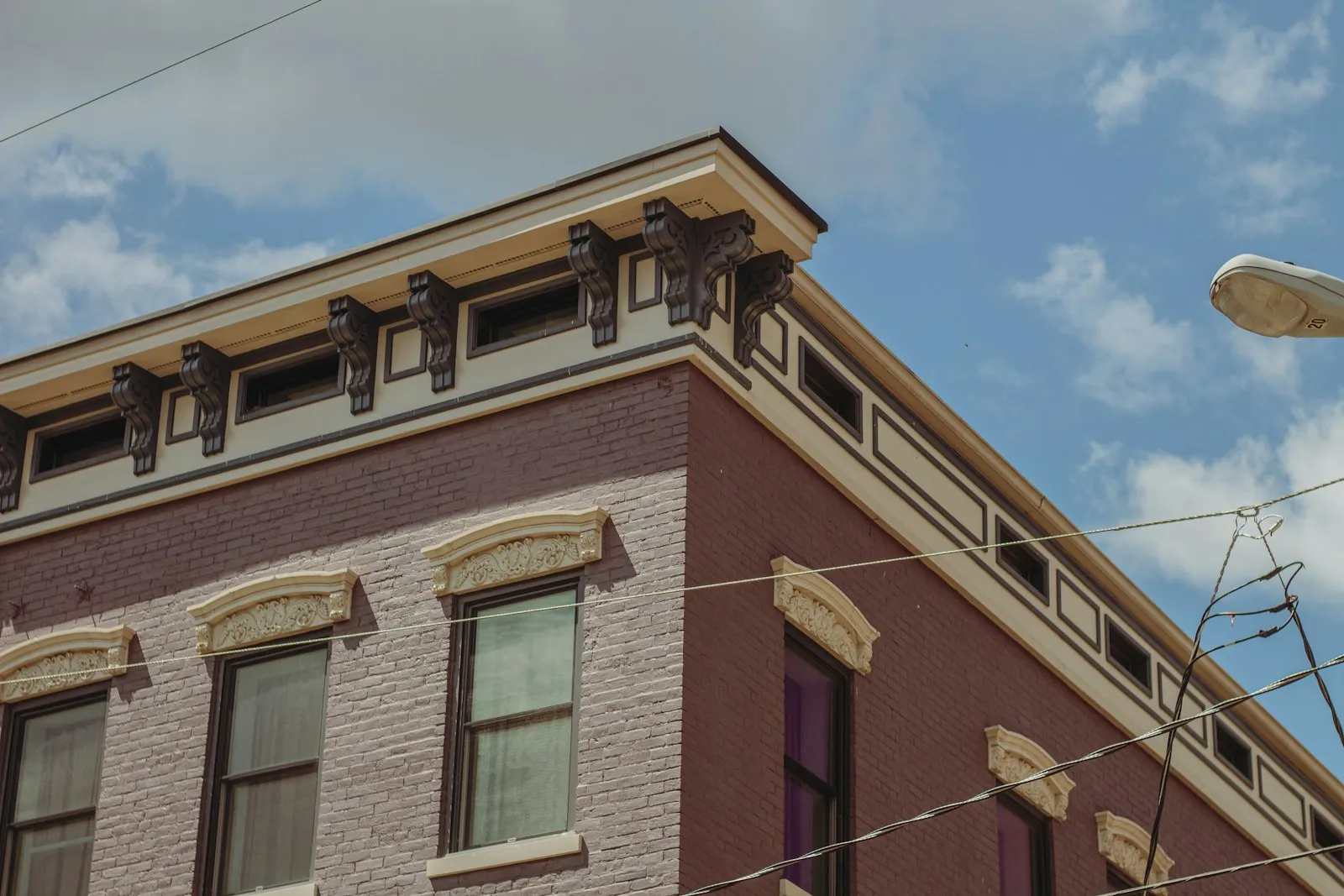 Historic brick architecture in Over-the-Rhine, Cincinnati